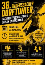 36. Endersbacher Dorfturnier 2026