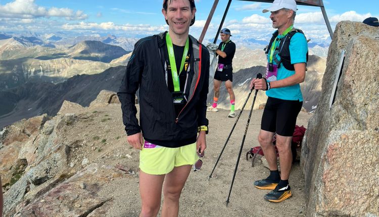 Patrick Brous beim Bernina Ultraks in den Schweizer Alpen